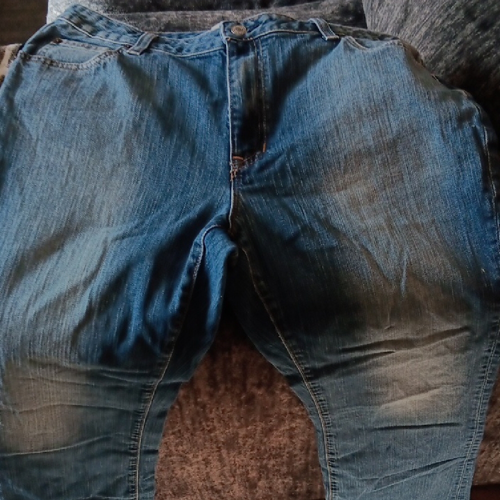 GAP Blue Relaxed Jeans with Distressed Details